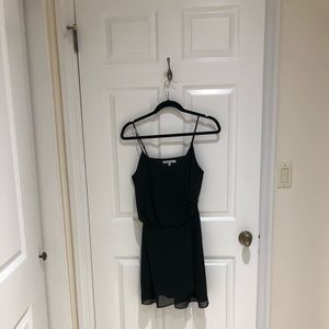 Black wrap dress